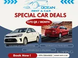 KIA PEGAS  FOR RENT QR 1370 MONTHLY CALL US:-33640652